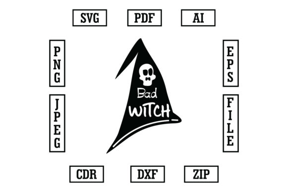 Bad Witch: Graphics and Crafts for Halloween Magic