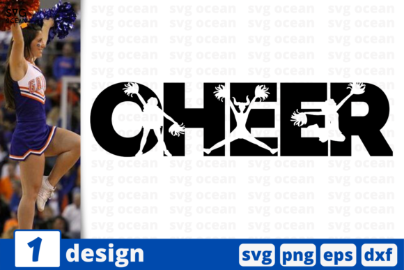 Cheer Graphics for Crafts and Branding