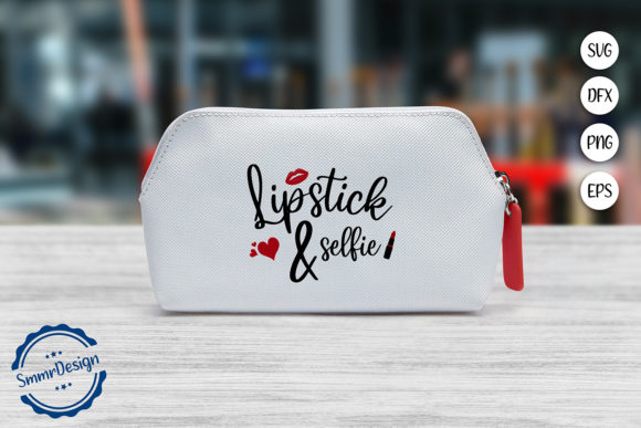 Lipstick and Selfie SVG Cut File: Graphics and Crafts