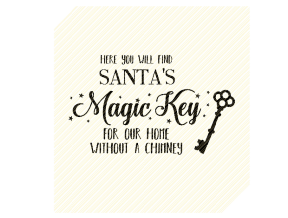 Santa’s Magic Key Christmas Graphic