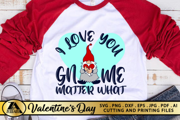 Valentine Gnome SVG for Crafts and Graphics